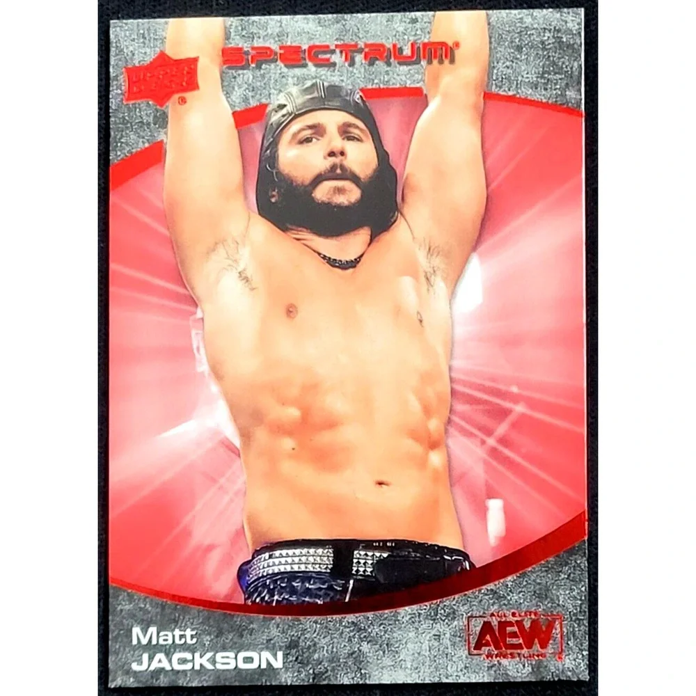 2021 UPPER DECK AEW SPECTRUM MATT JACKSON‎ RED #D 24/50 Young Bucks